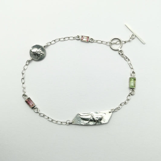 Sauterelle et Chardon - bracelet